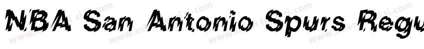NBA San Antonio Spurs Regular字体转换
